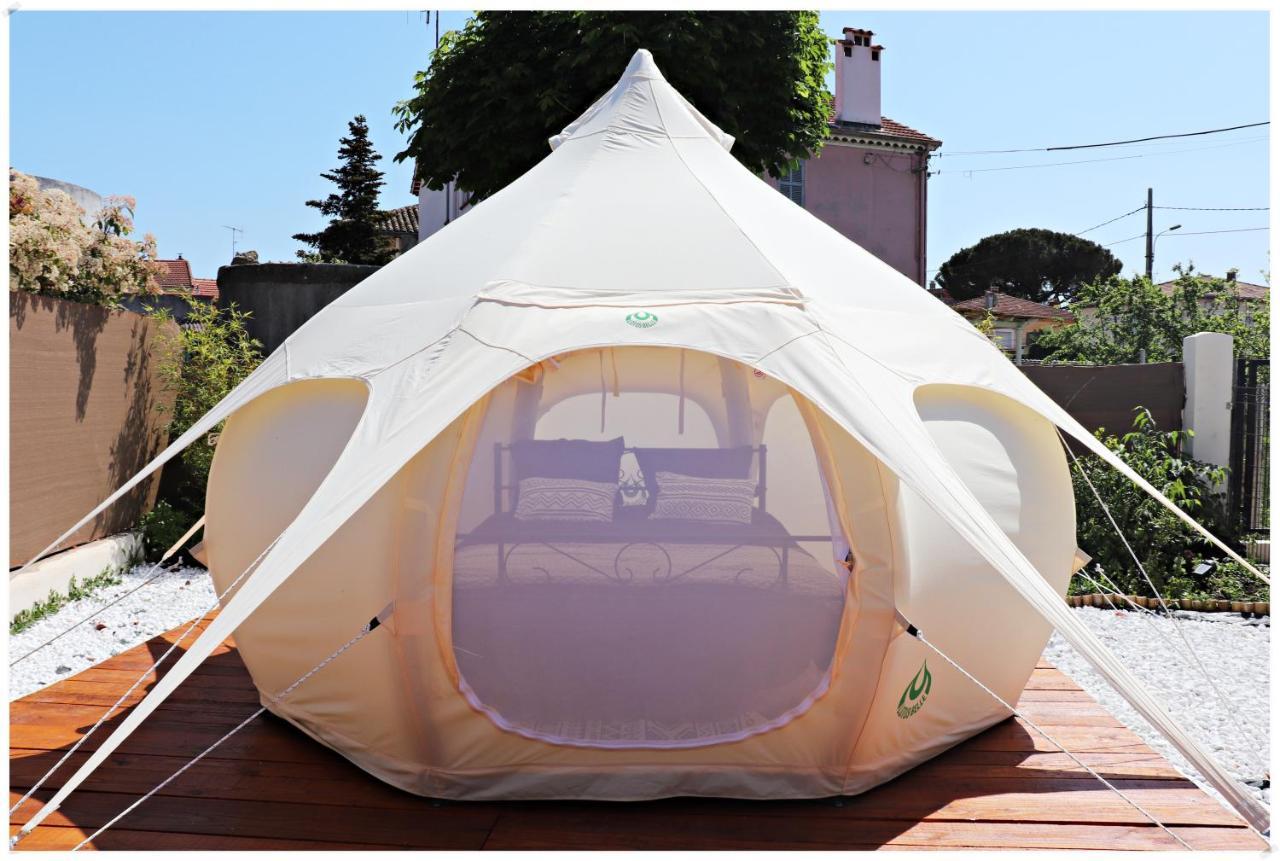 Superbe Glamping Avec Terrasse Privative 5Min Mer Cannes Exteriör bild