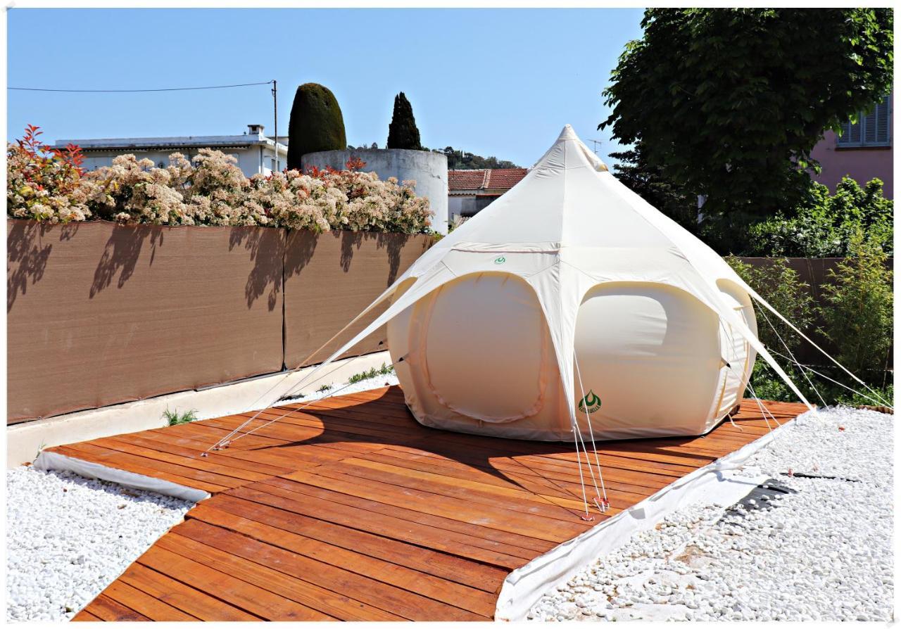 Superbe Glamping Avec Terrasse Privative 5Min Mer Cannes Exteriör bild